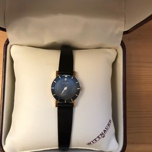 Wittnauer Swiss Watch w/leather band and crystal